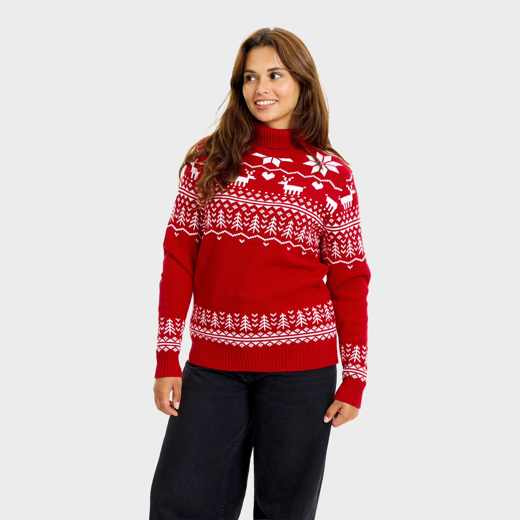 The greenlandish juleturtleneck - Dame.